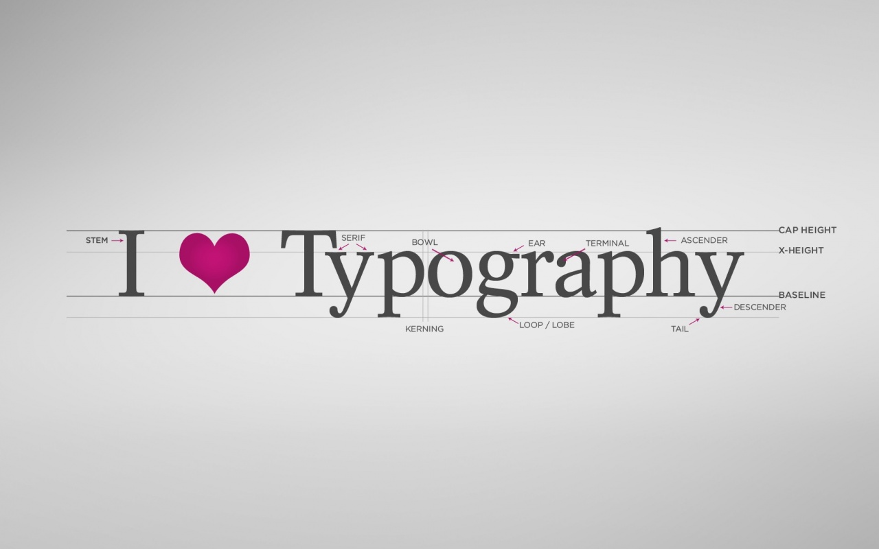 I love typography обои