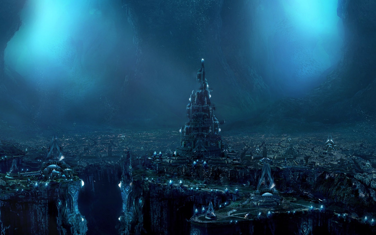 Подземный город обои