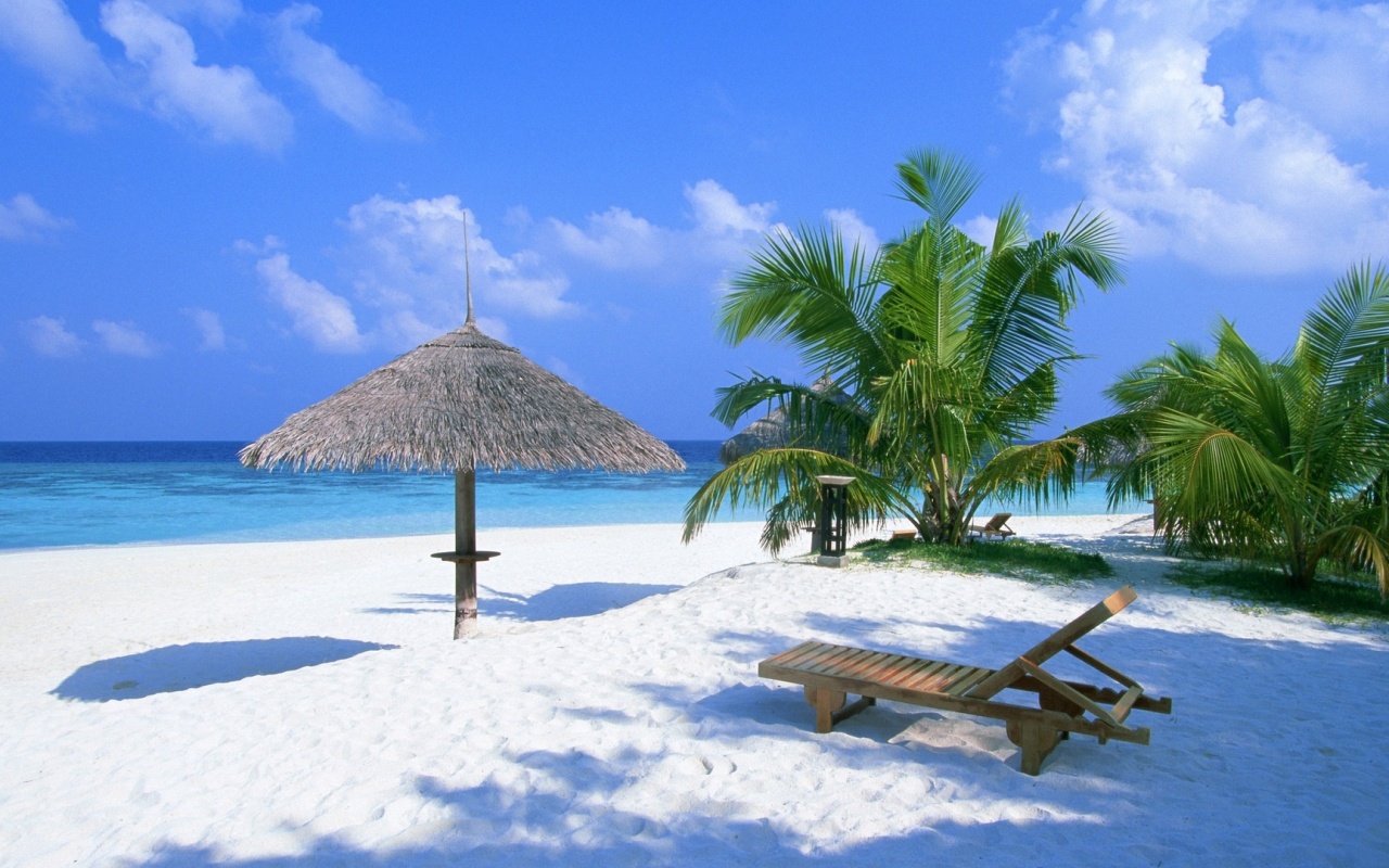 Рай на мальдивах обои