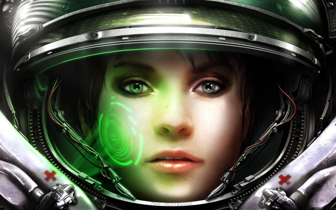 Медик из вселенной Star Craft 2 обои