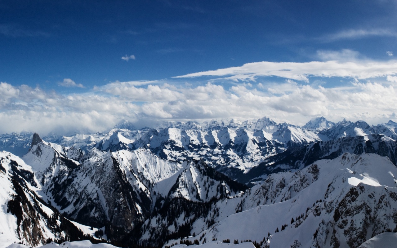 Горный пейзаж обои