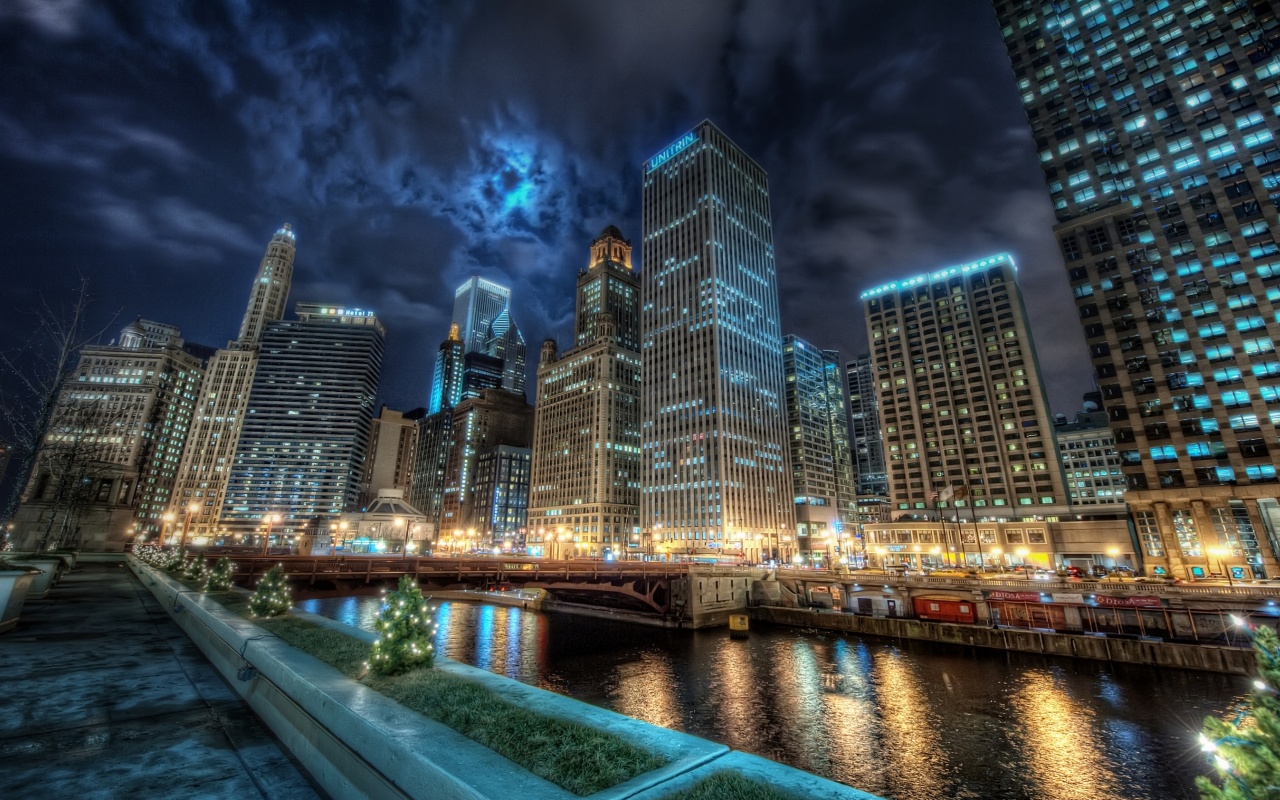 Потрясающий городской вид обои