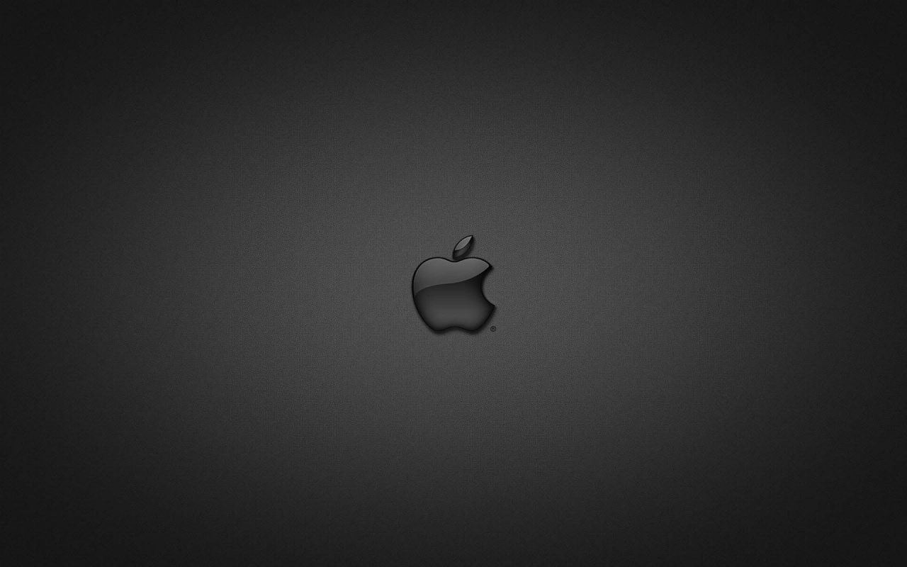 Логотип apple в стекле обои