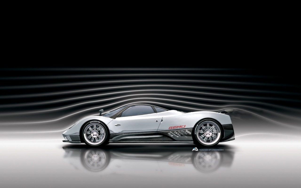 Аэродинамика Pagani Zonda обои