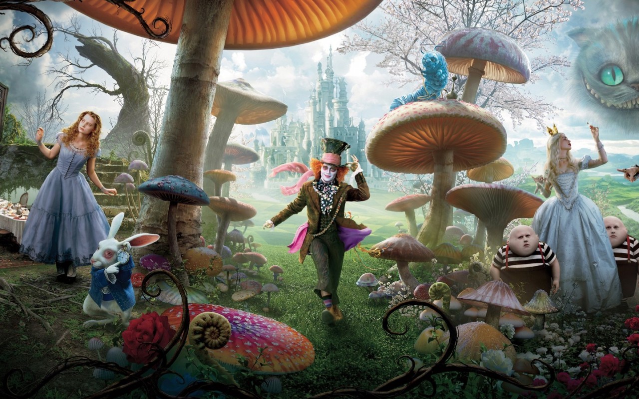 Алиса в стране чудес обои