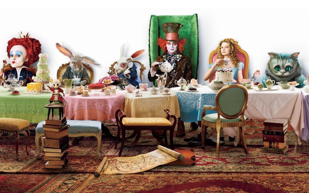 Чай в стране чудес обои