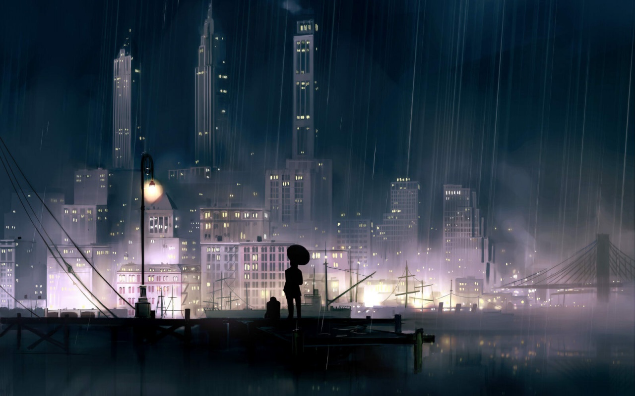 Дядька с зонтиком же обои