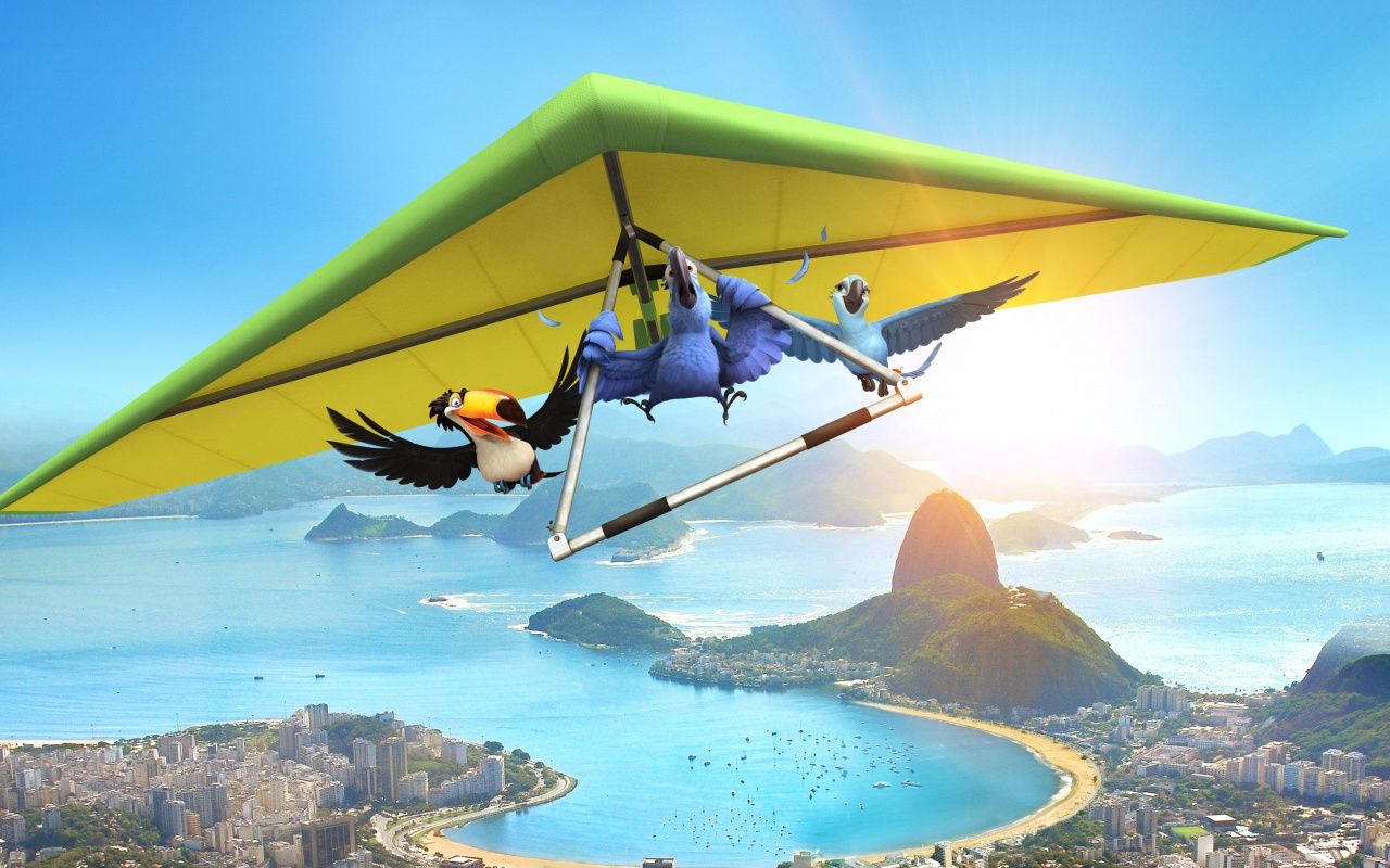 Герои мультфильма Рио обои