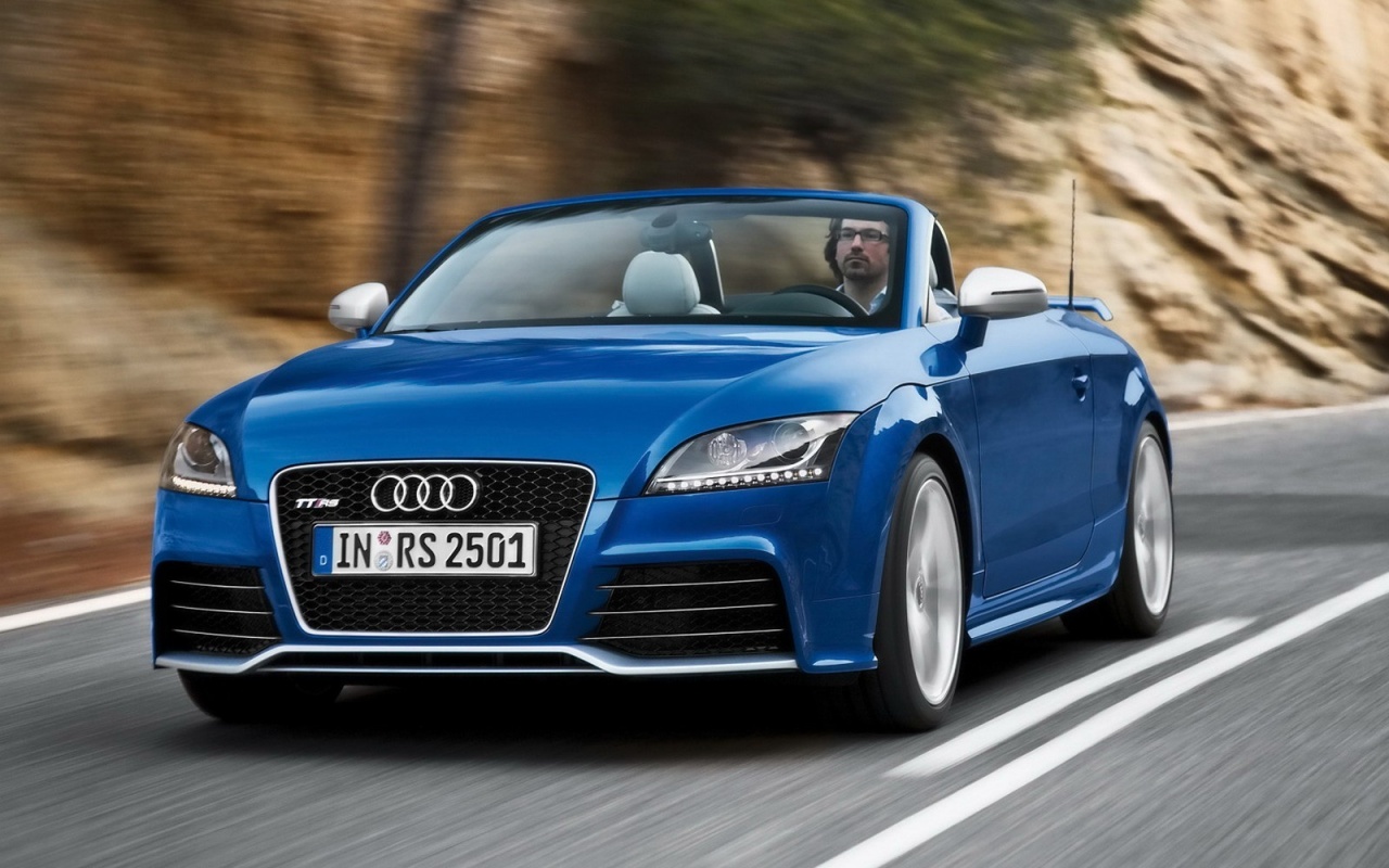 Кабриолет ауди: вид спереди обои