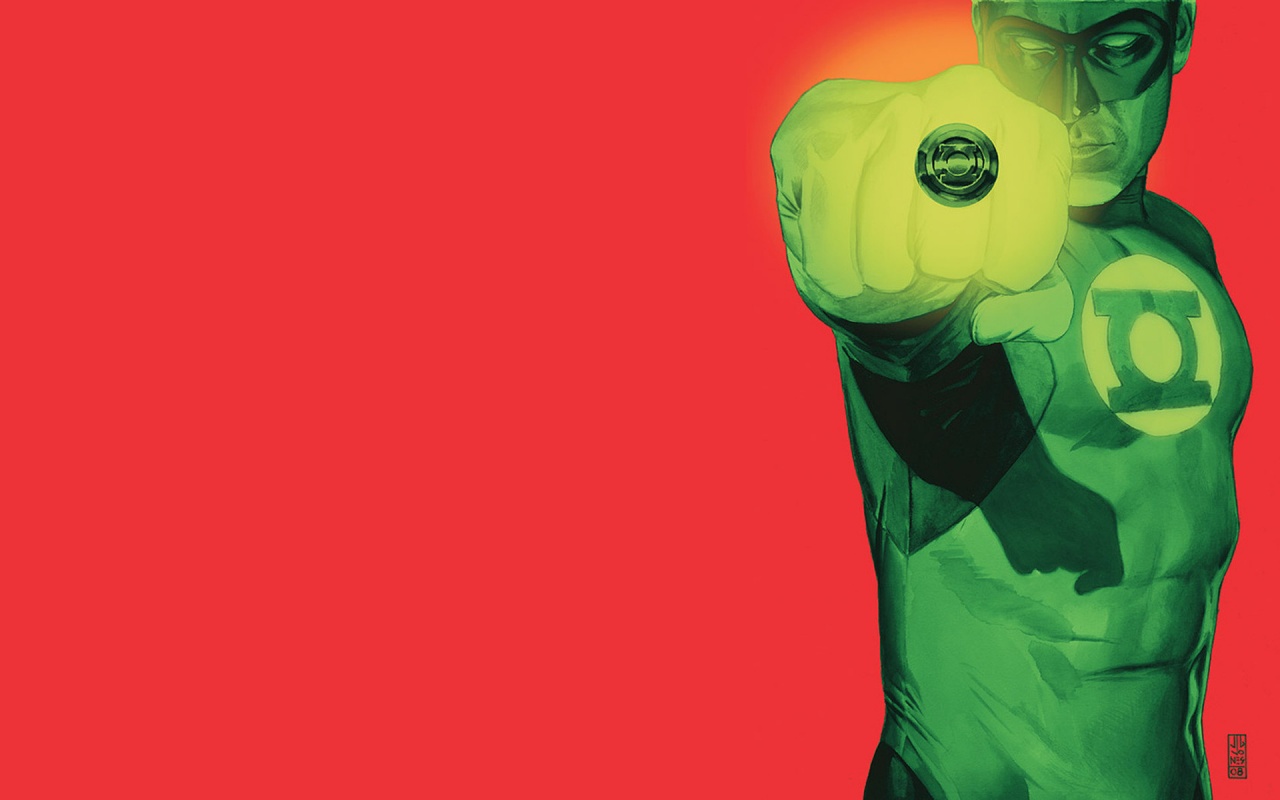 Зелёный фонарь рисунок обои