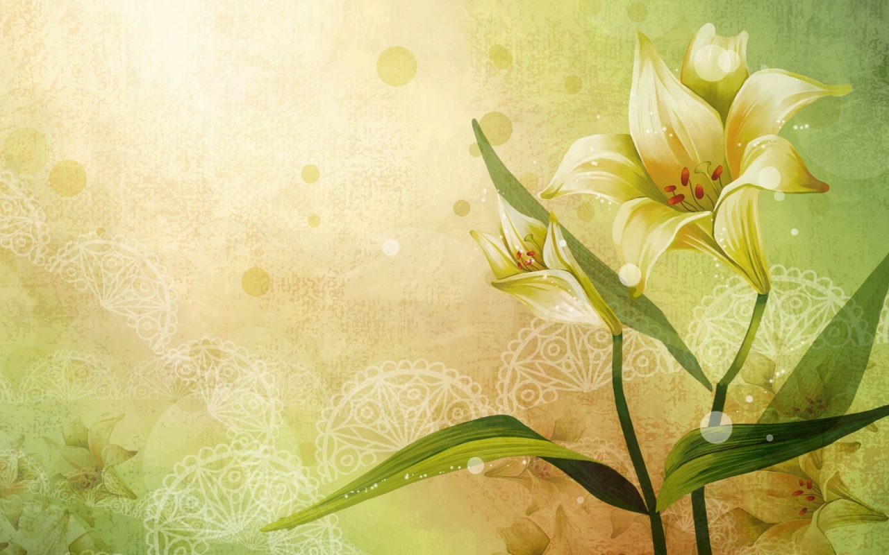 Красивое изображение лилии обои