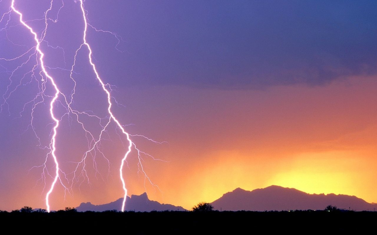 Двойная молния обои