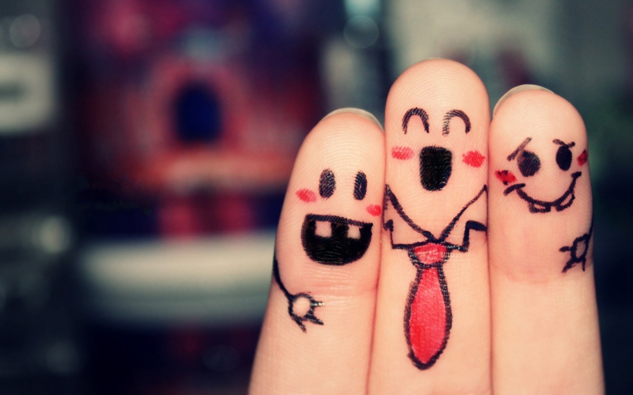 Пальцы-друзья обои