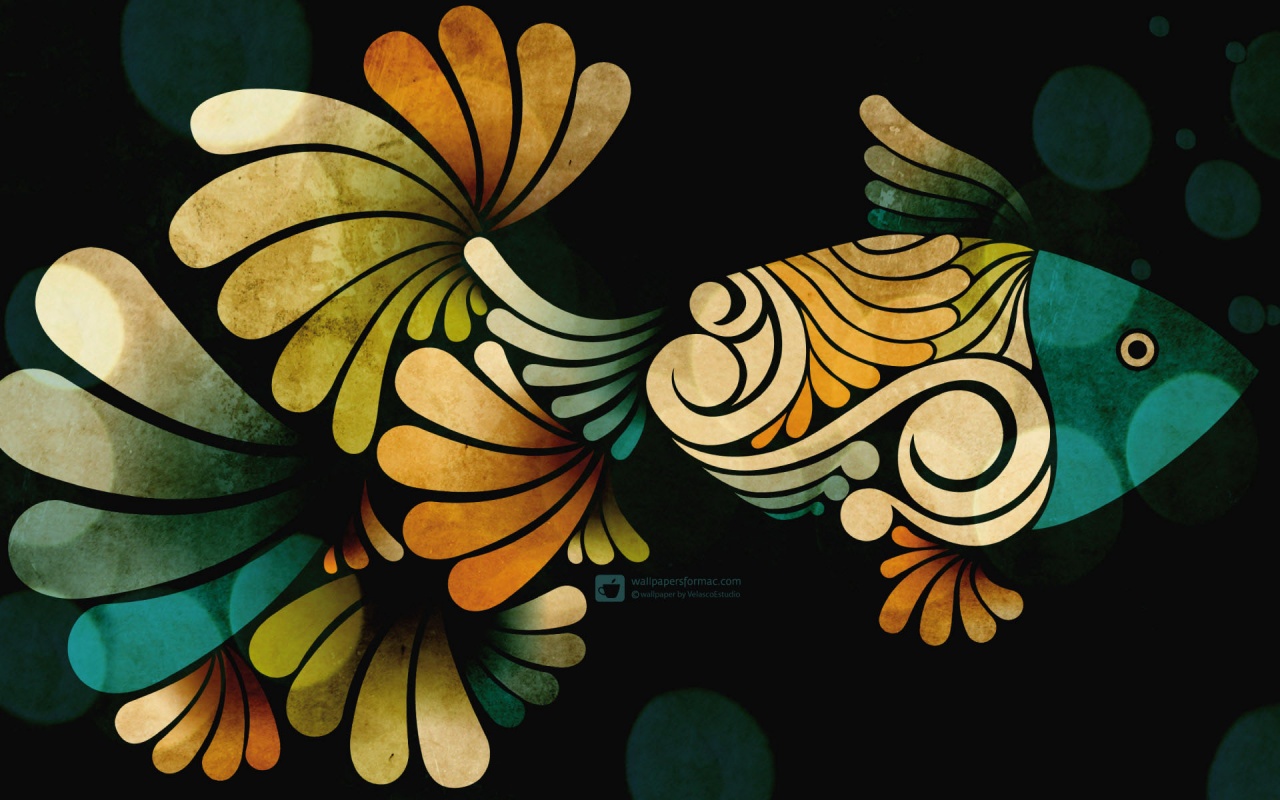 Узор «Рыбка» обои