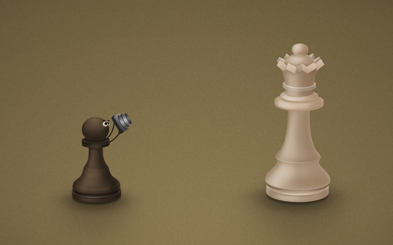 Пешка фотографирует короля обои