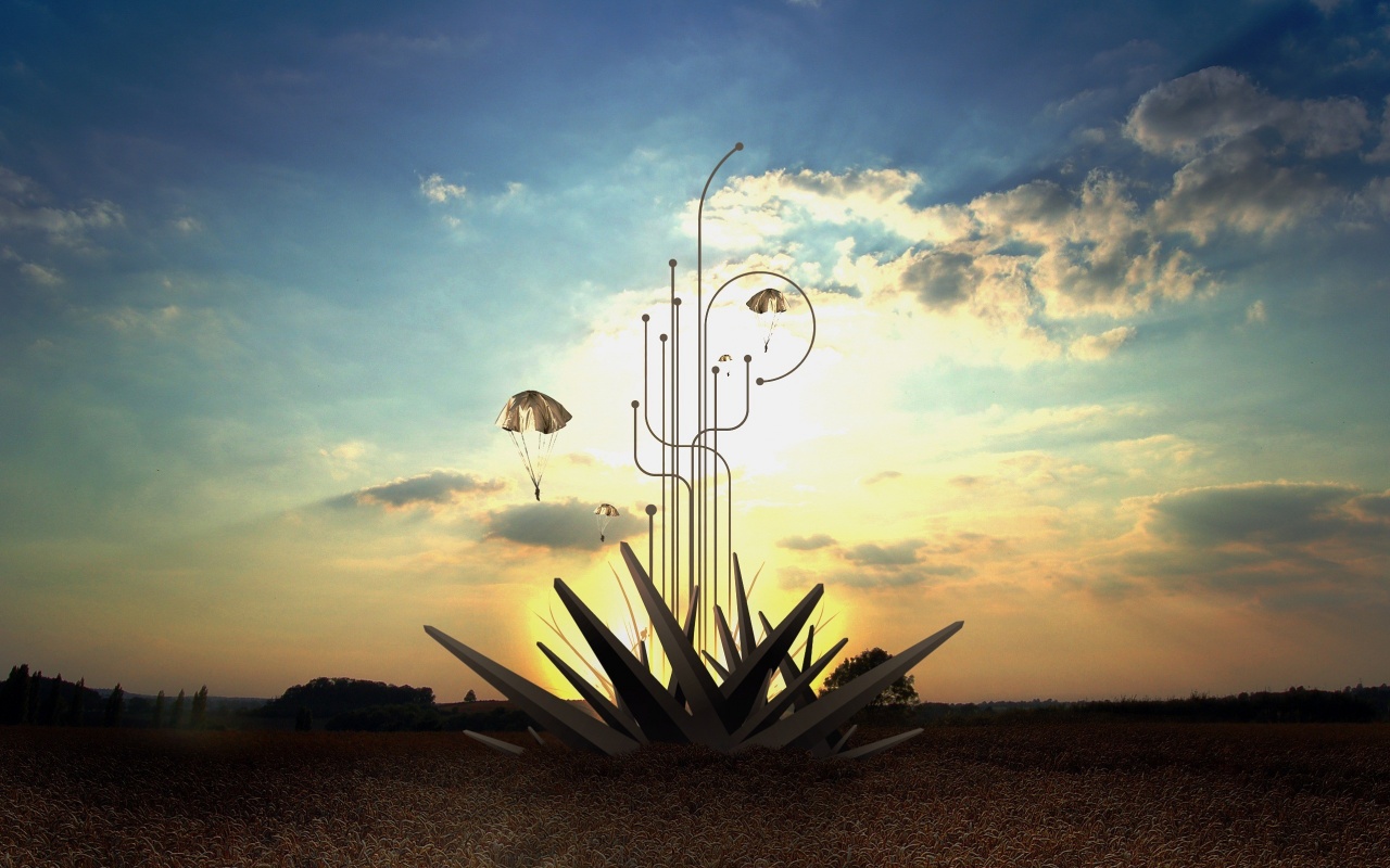 Абстрактный взрыв в настоящем мире обои