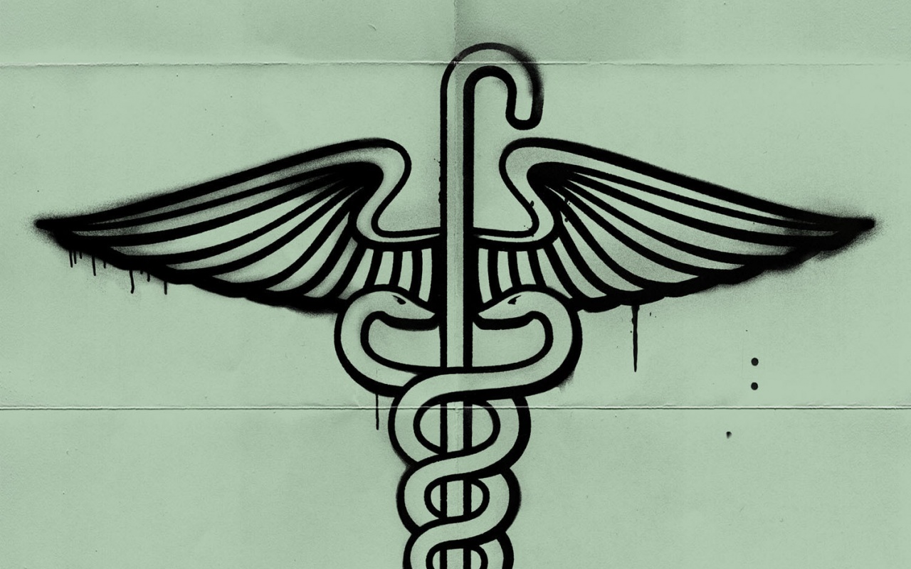 Змеи на трости — граффити обои