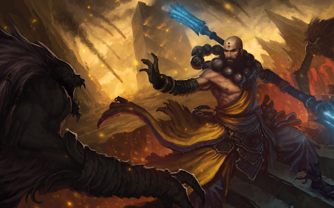 Монах из Diablo 3 обои