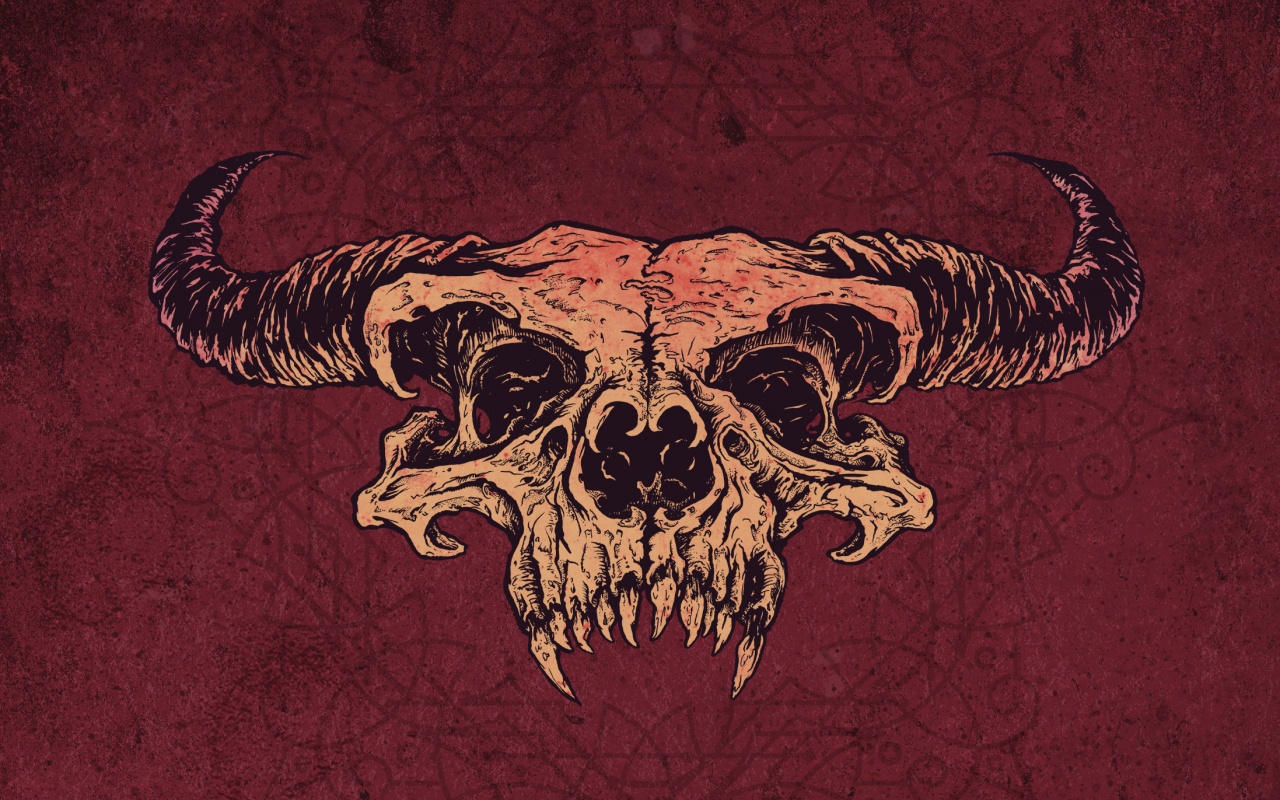 Череп дьявола обои