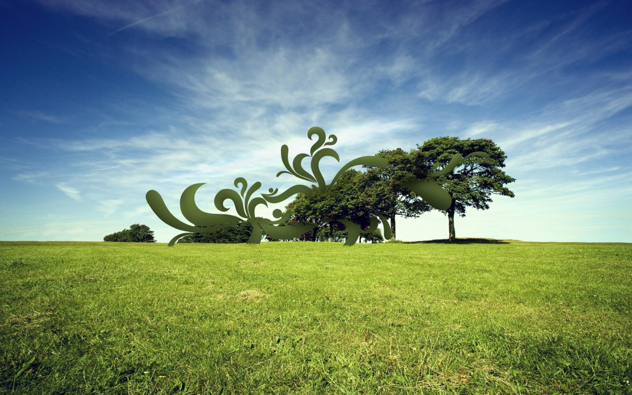 На равнине обои