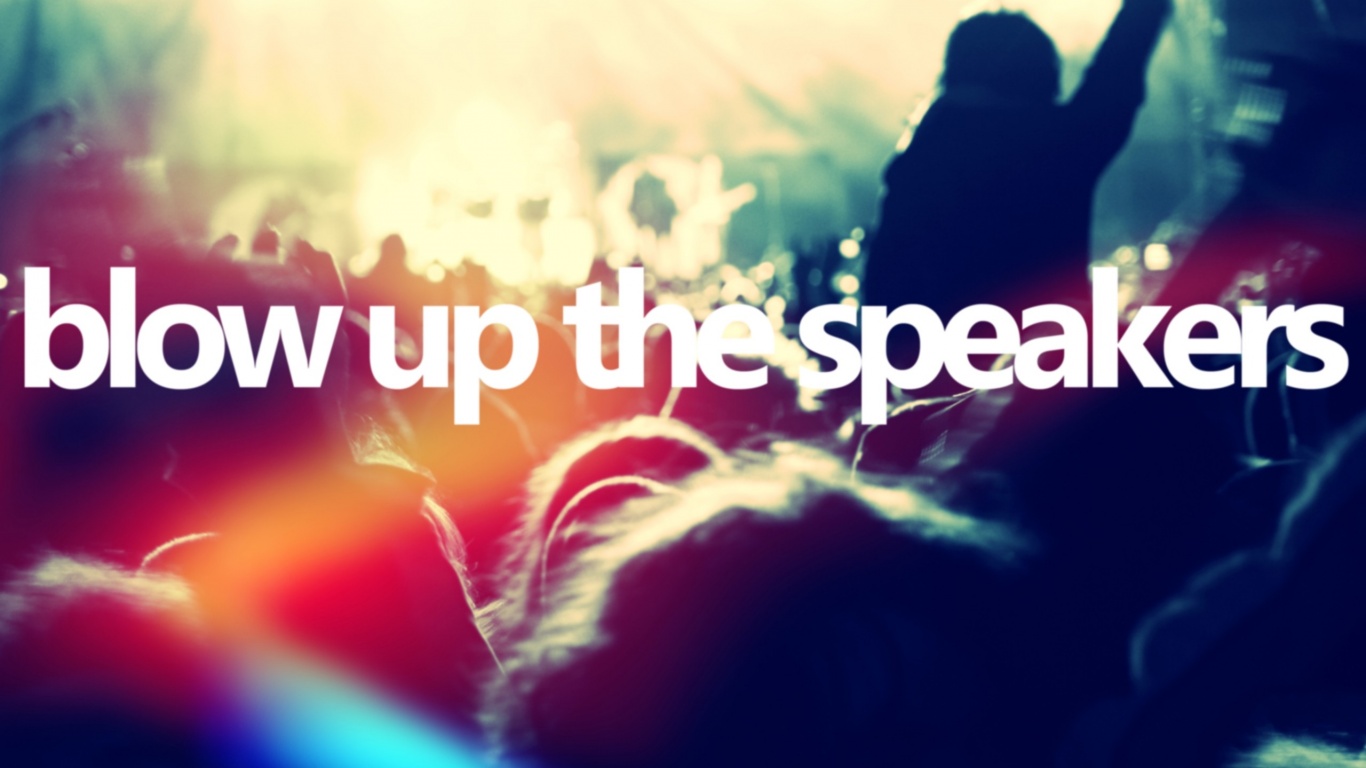 Blow up the speakers обои