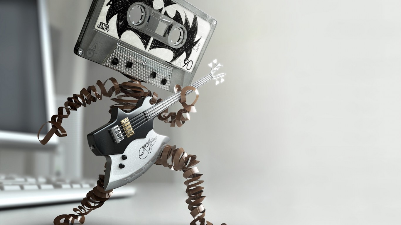 Кассетная музыка обои