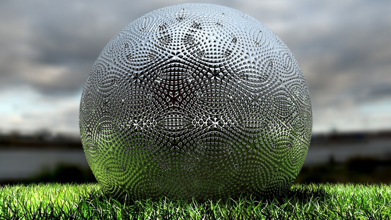 Металлический мяч для гольфа обои