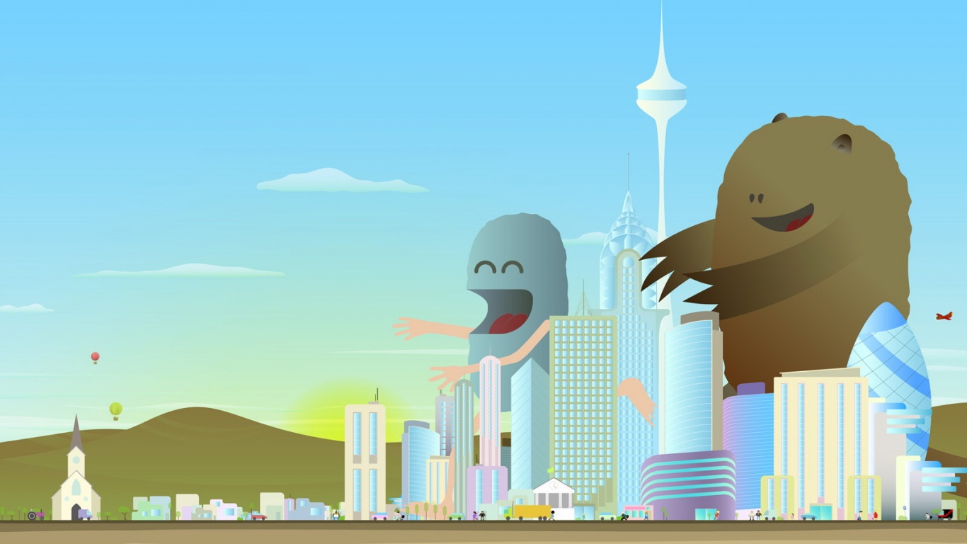 Няшные монстры обои