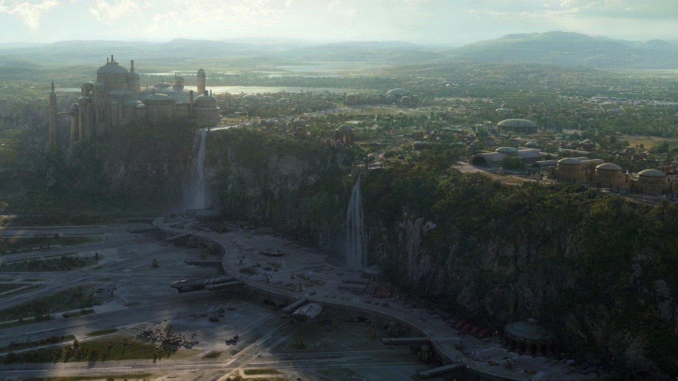 Космопорт в джунглях обои