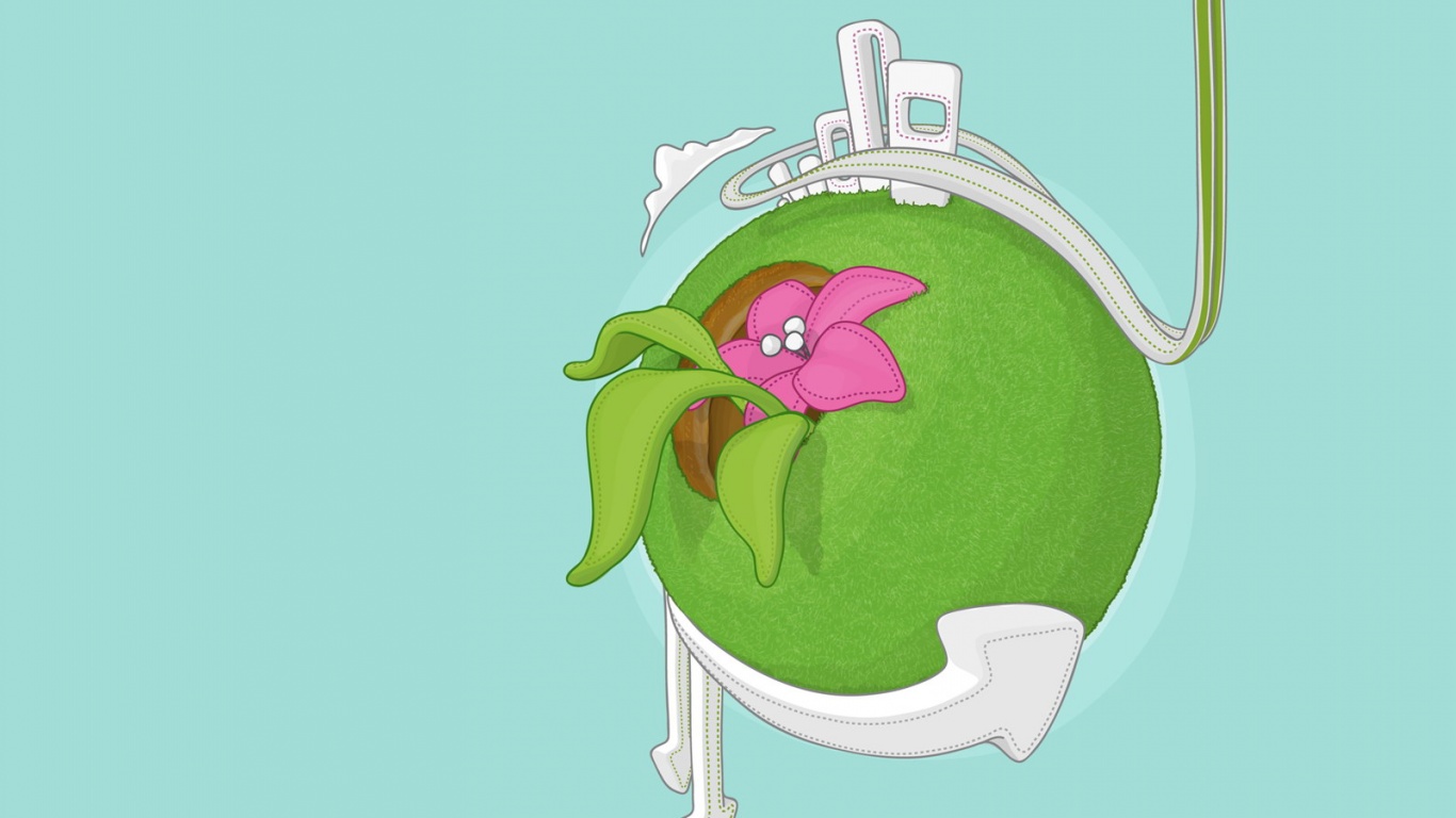 Зелёная планета обои