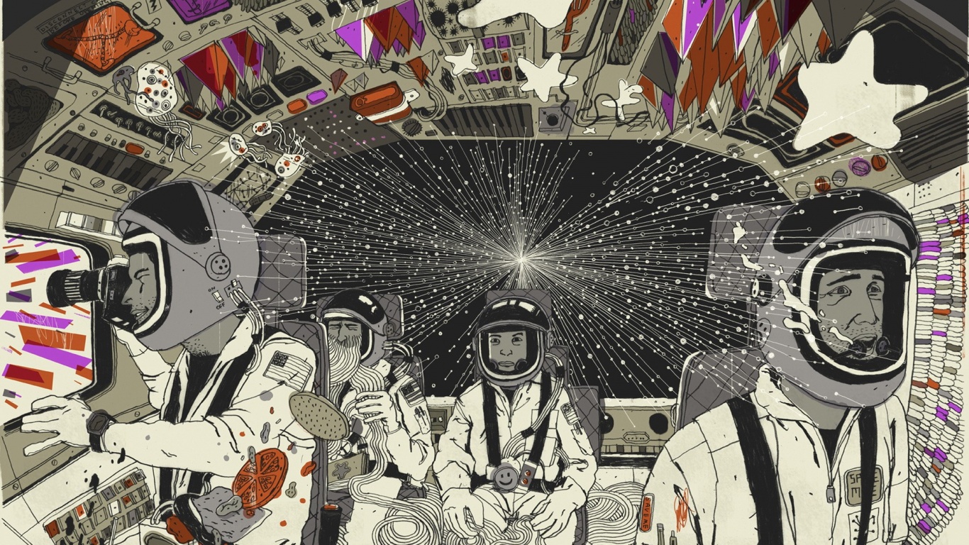 Упоротые космонавты обои