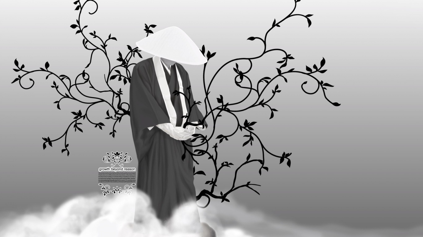 Молящийся монах обои