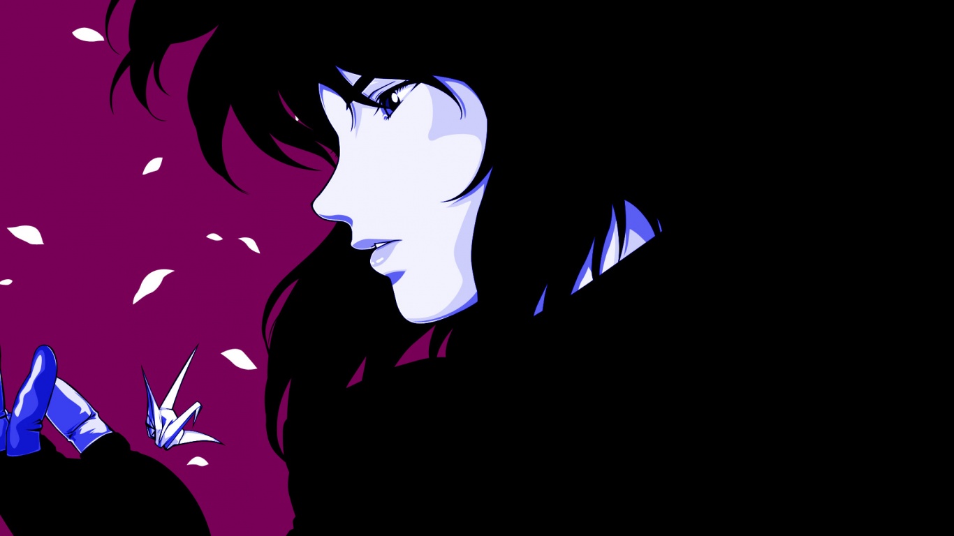 Девушка делает оригами обои