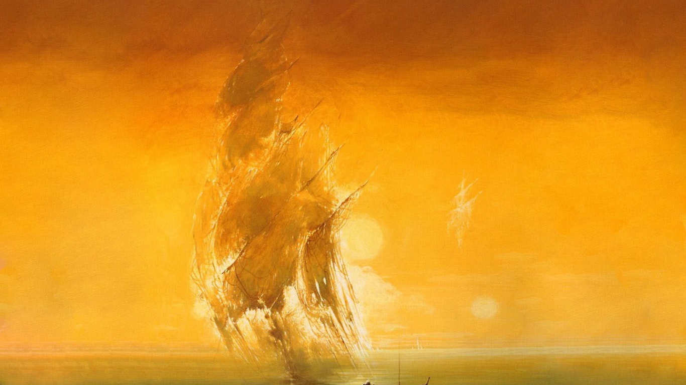 Призрачный парусник обои