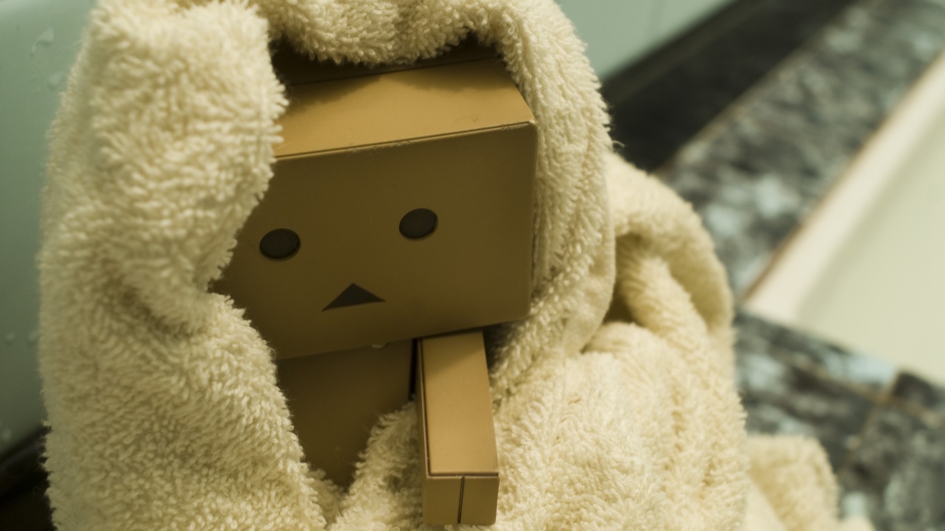 Yotsubato Danbo в полотенце обои