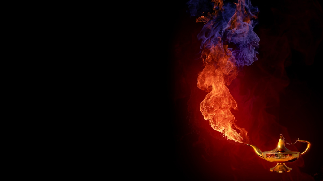 Огненная лампа обои