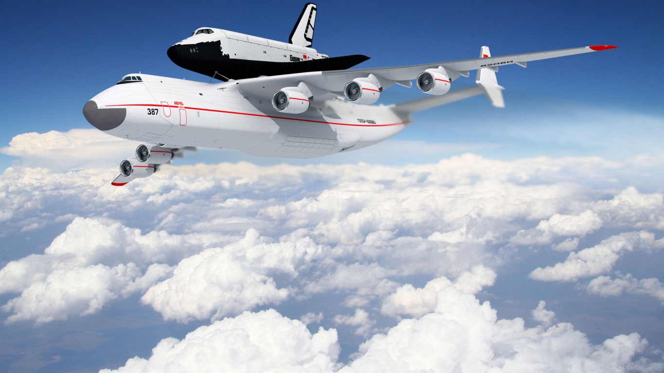 Авиатранспортировка Бурана обои