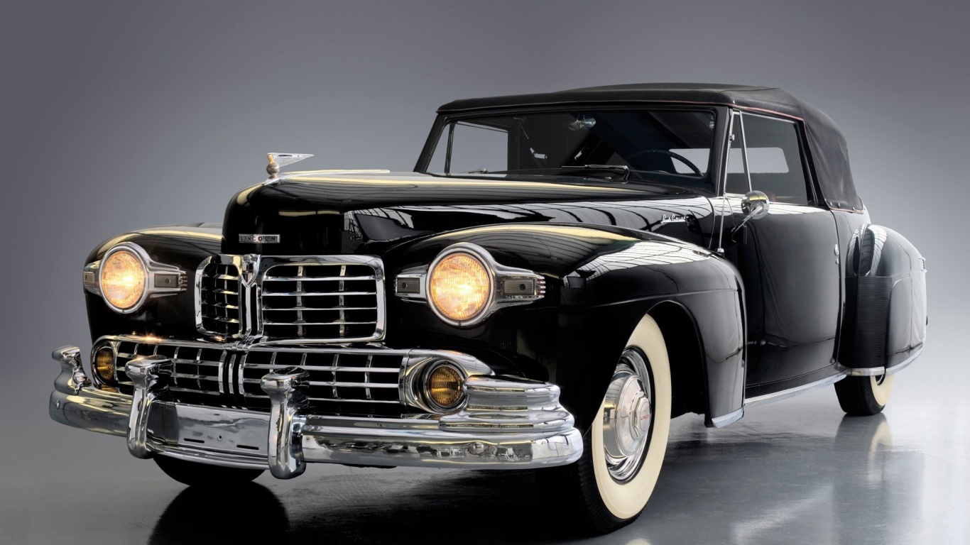Черный ретро авто обои