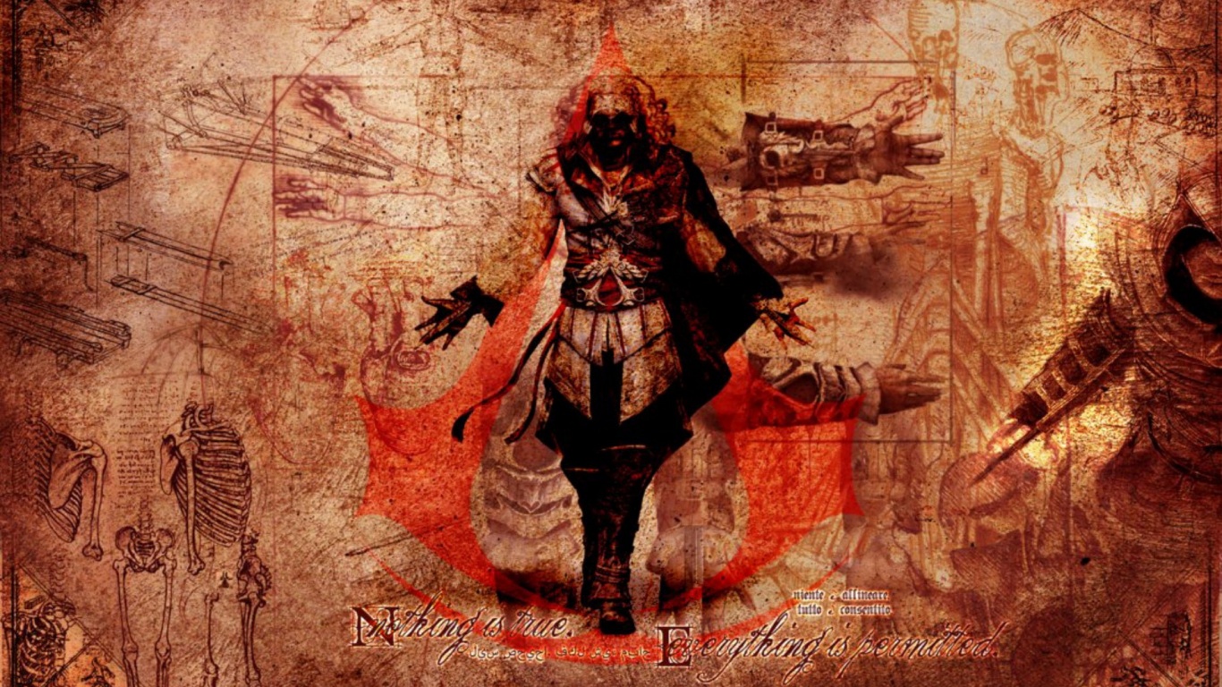 Гравюра Assasins Creed обои