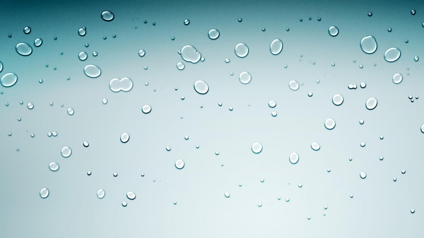 Капли на светлом фоне обои