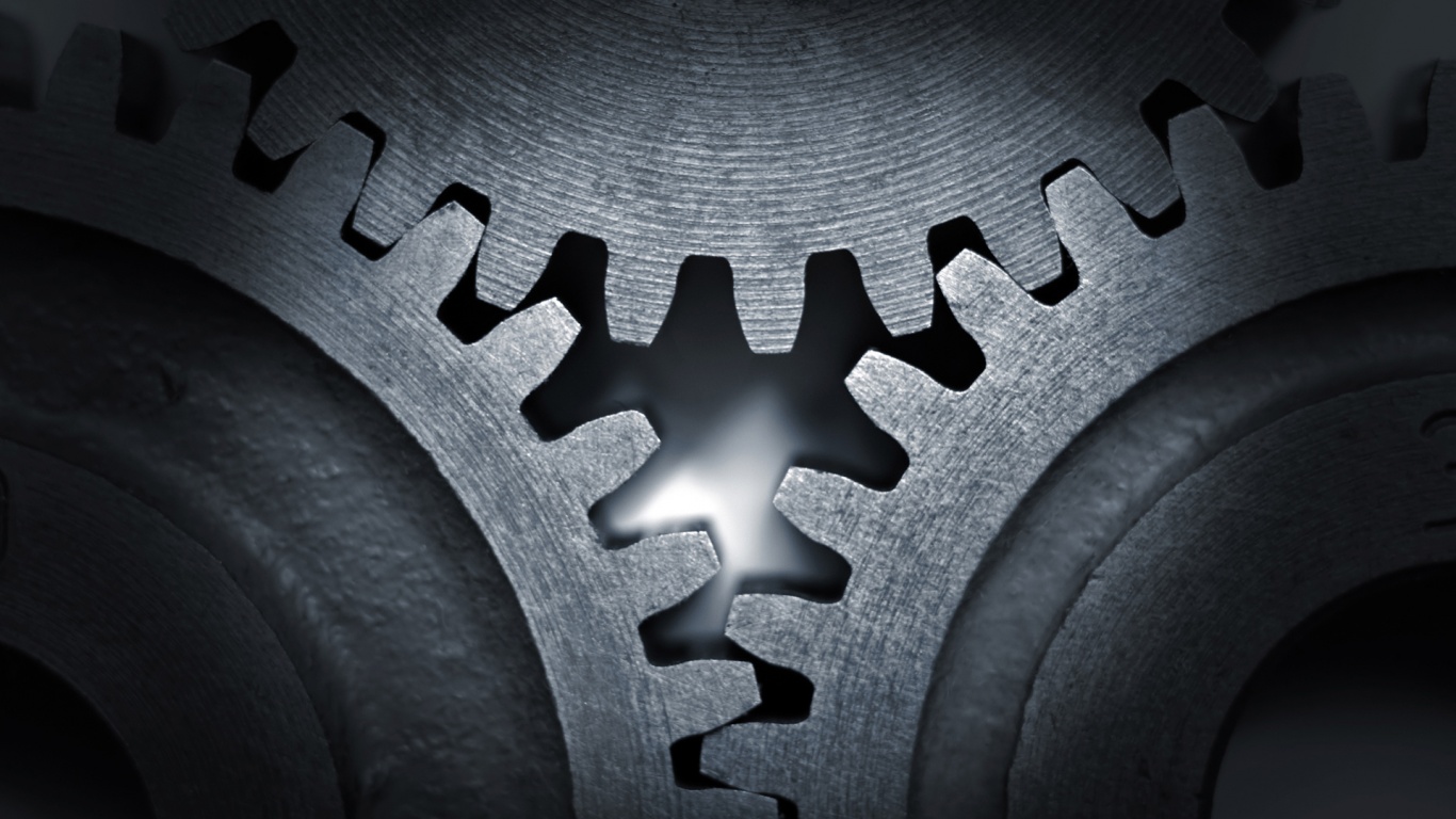 Три сцепленных шестерни обои