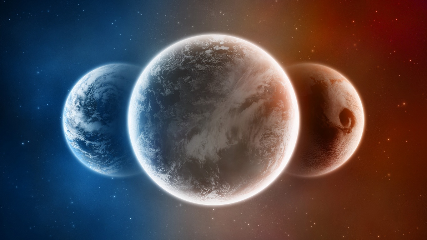 Три планеты обои