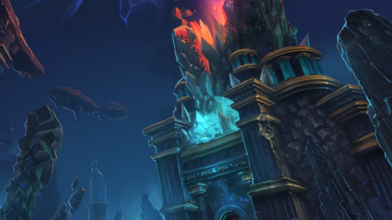 Вход в вулканический храм обои