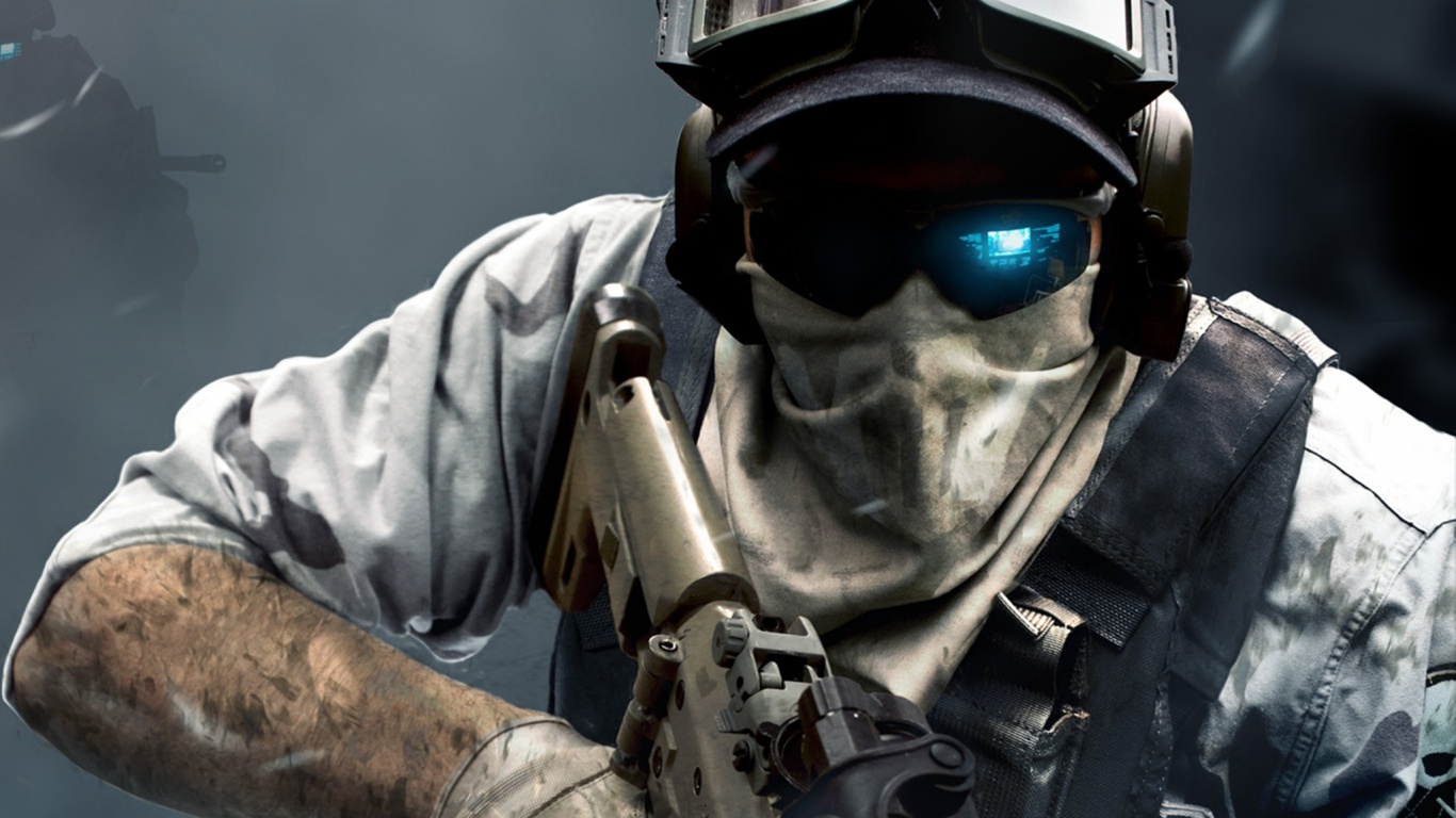 Боец в маске обои