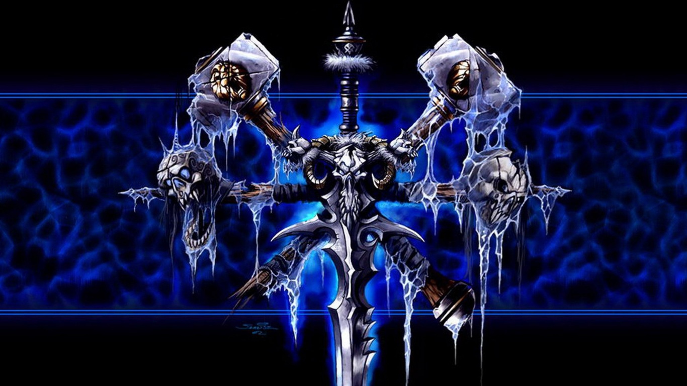 Логотип WarCraft Frothen Throne обои