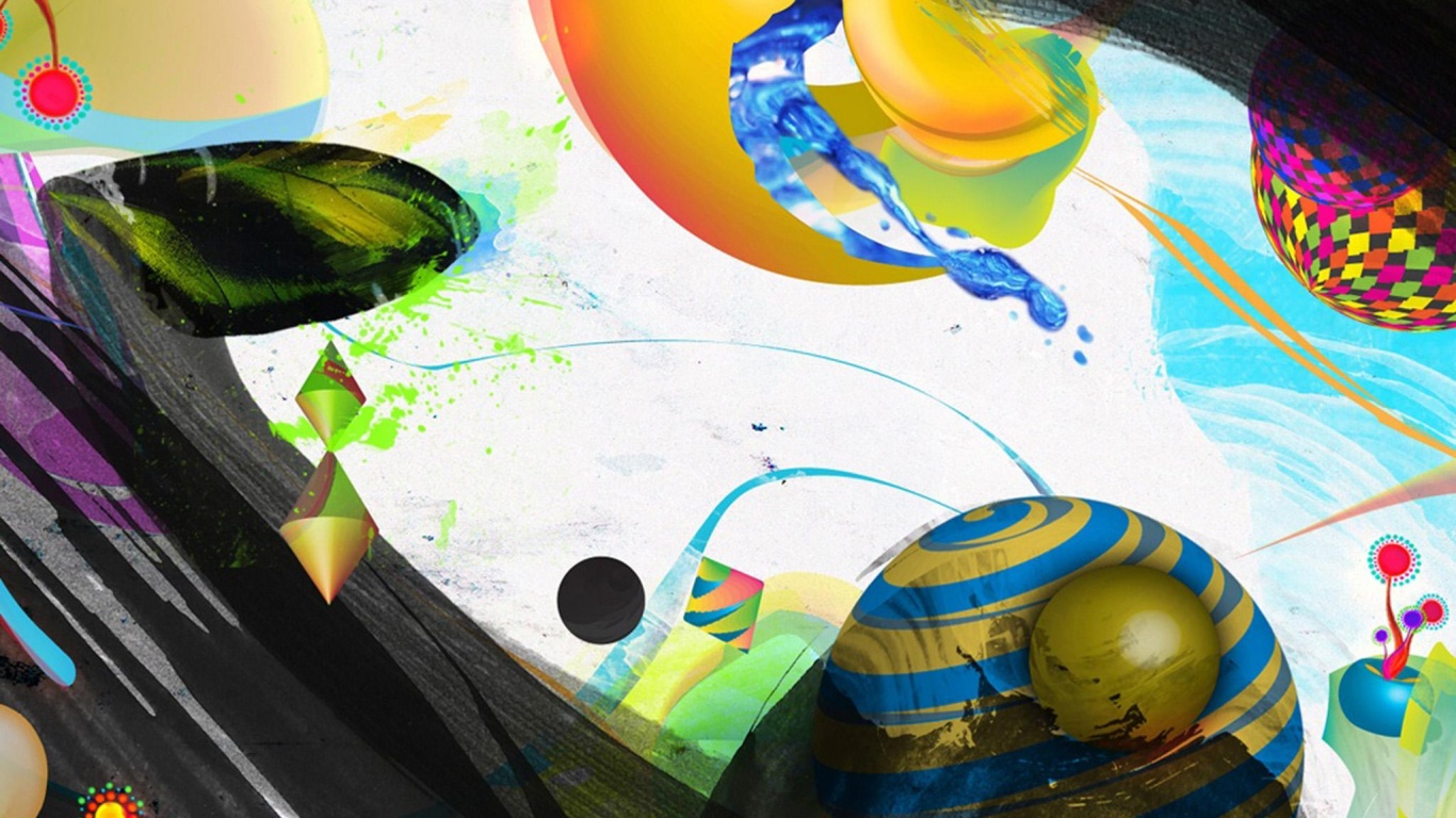 Абстракция из игрушек обои