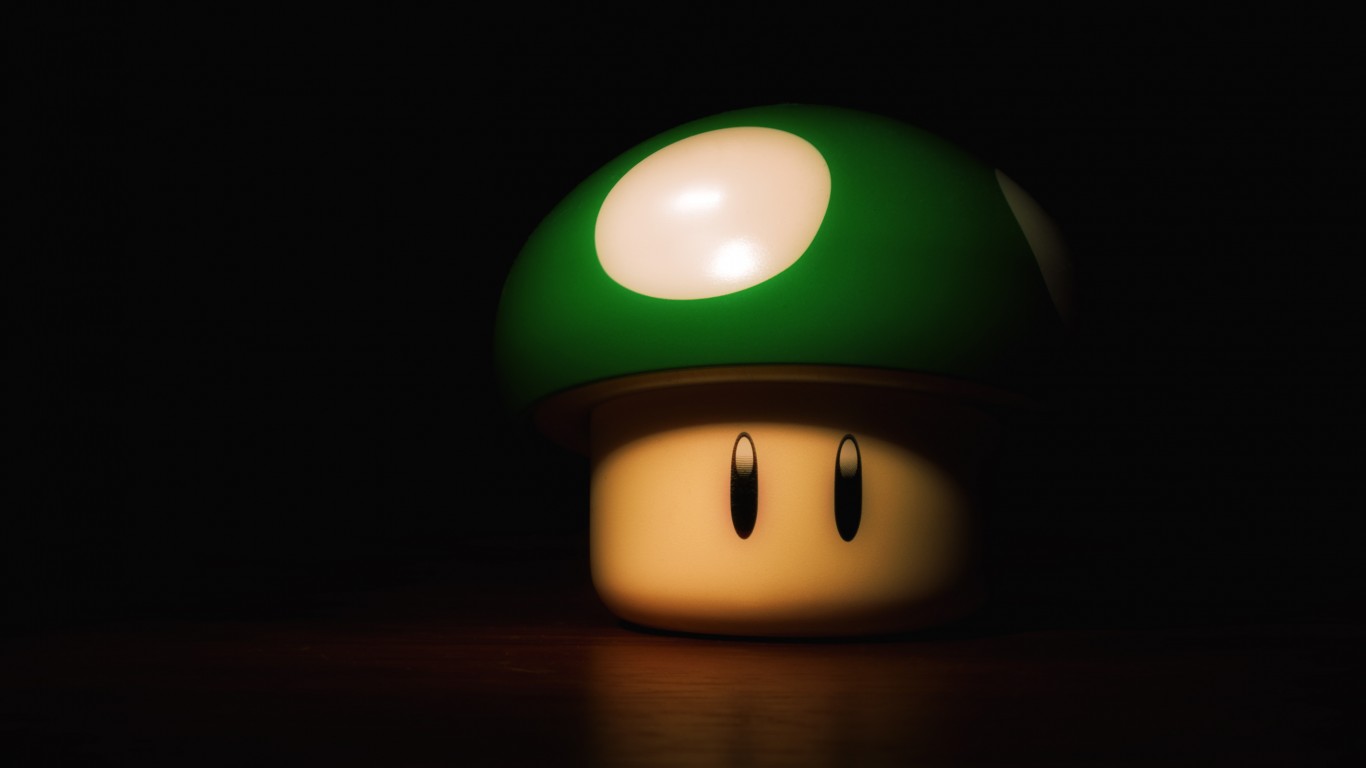 Гриб из игры марио обои