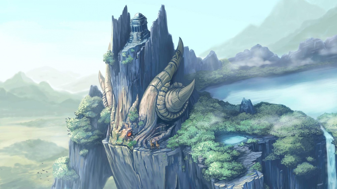 Храм на живой скале обои