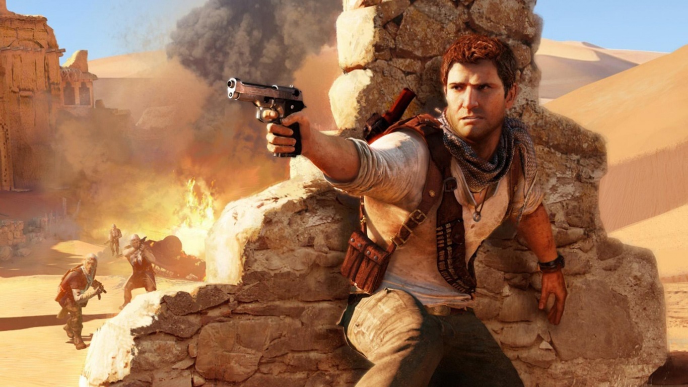 Бой в пустыне обои