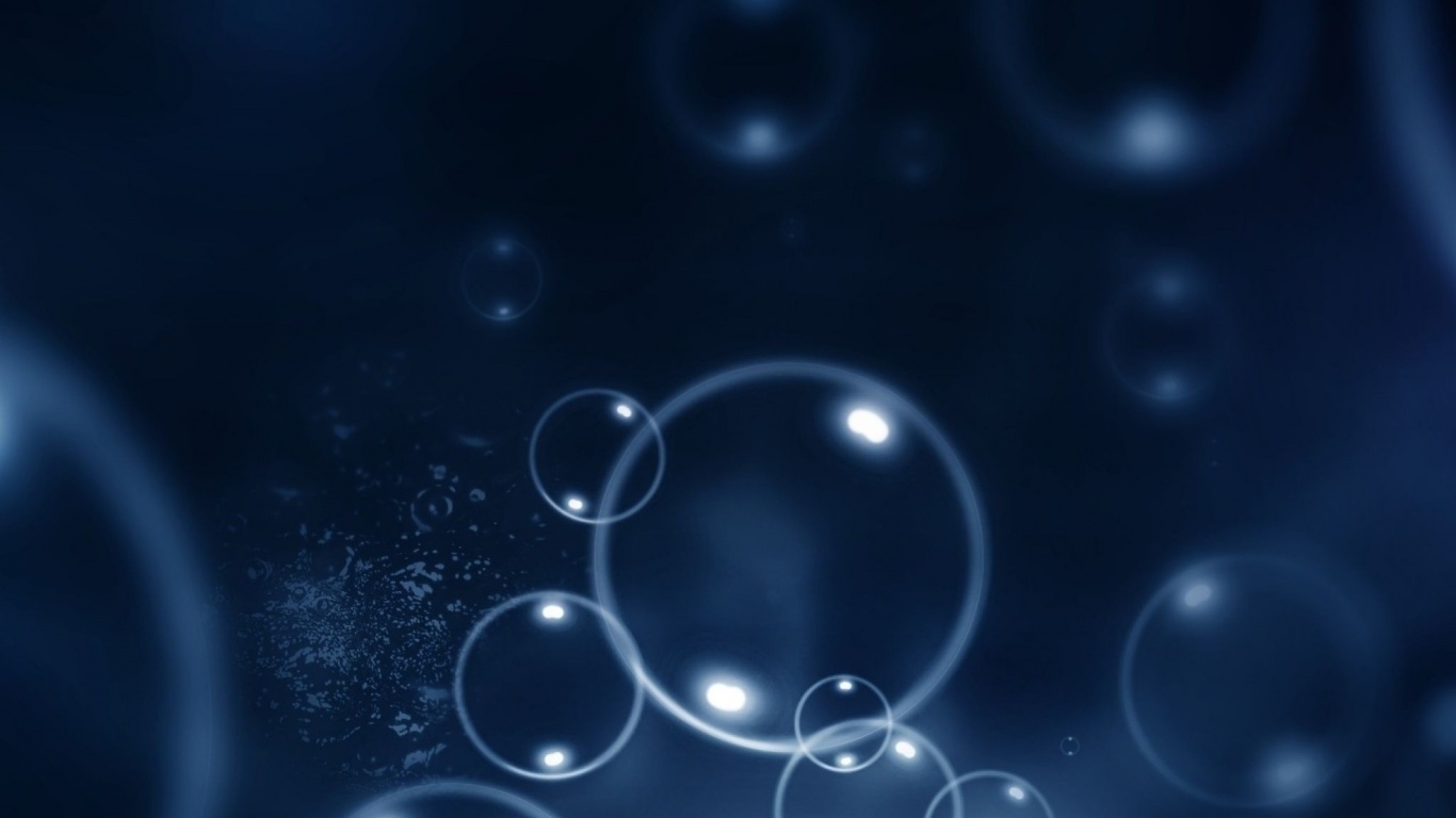 Пузыри в темной воде обои